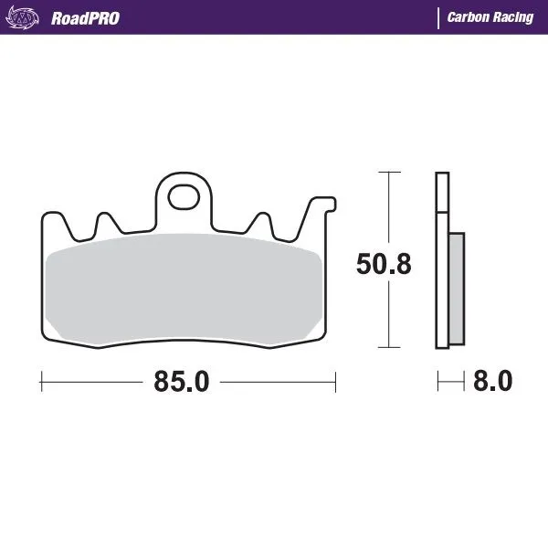 Roadpro Carbon Racing Brake Pads-0