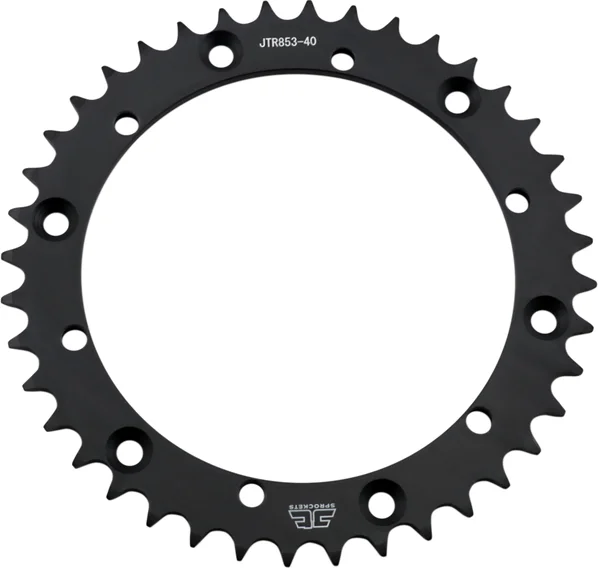 JT SPROCKETS Steel Rear Sprocket Black, Zinc, 1, nordicamoto.ro