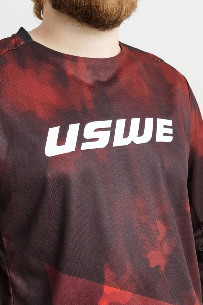 Tricou USWE Rök Off-Road Flame Red-2