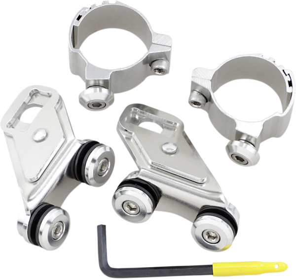Independent Lowers Windshield Hardware Kit Chrome, 1, nordicamoto.ro