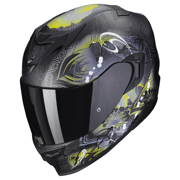 Casca integrala sport/touring SCORPION EXO-520 EVO AIR MELROSE Negru/Galben XXS, 1, nordicamoto.ro