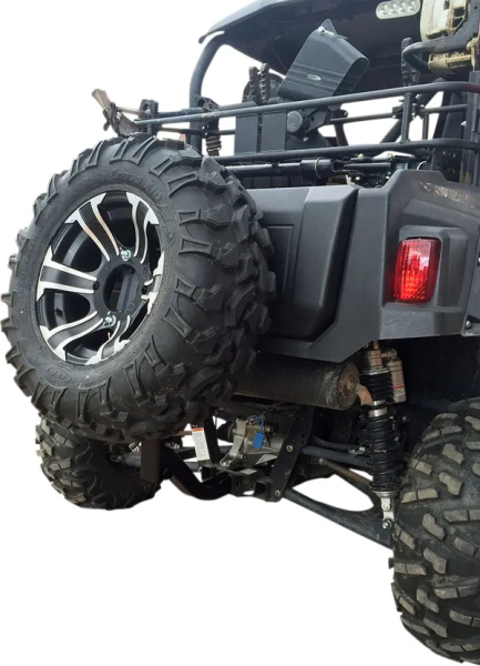 Receiver Hitch Spare Tire Mount Black -1