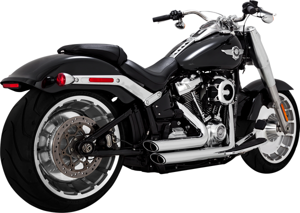 Shortshots Staggered Exhaust System Chrome, 1, nordicamoto.ro