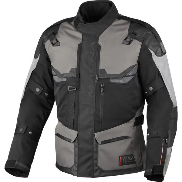 Geaca textil impermeabila touring/adventure MACNA TOUROS M Maro/Gri/Negru, 5, nordicamoto.ro