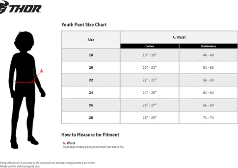Pantaloni Copii Thor Sector Checker Navy/Red 26, 2, nordicamoto.ro