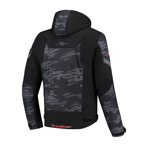 Geaca Rusty Stitches Liam Black/Grey/Red-0