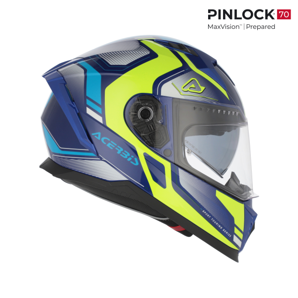 Casca Acerbis X-Way Graphic Blue/Yellow-6