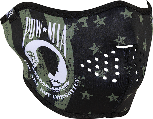 Neoprene Half Mask Black, Green, 1, nordicamoto.ro
