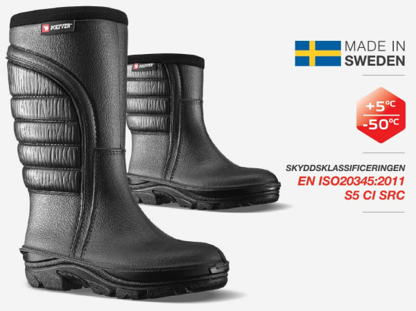POLYVER Boots Premium Safety Black, 43, 3, nordicamoto.ro