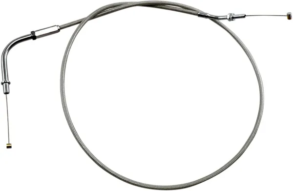 Cablu de accelerație/ralanti din oțel inoxidabil Armor Coat pentru motociclete cruiser, model Silver Standard, 1, nordicamoto.ro