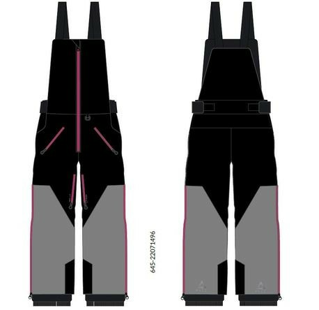 Pantaloni Snowmobil Dama AMOQ Void Black/Grey/Pink Non-Insulated-1