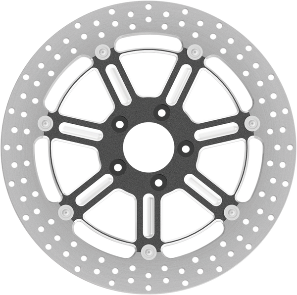 Two-piece Brake Rotor Black, Silver, 1, nordicamoto.ro