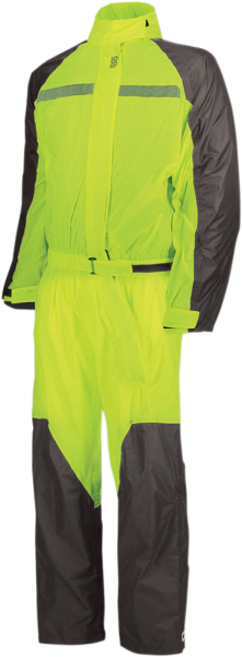 Costum de ploaie OJ Compact Black/Fluorescent Yellow-2
