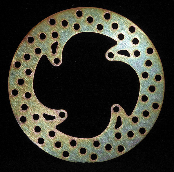 Round D-series Fixed Offroad Brake Rotor Gold, Stainless Steel, 2, nordicamoto.ro