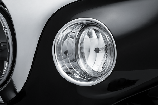 Chrome Driving Light Bezels Chrome, 4, nordicamoto.ro