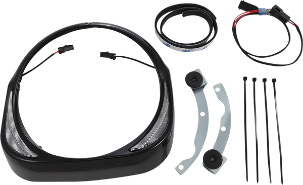 Fang® Headlight Bezels Black, 2, nordicamoto.ro