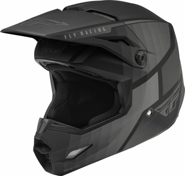 Casca Moto Fly ECE Kinetic Drift Negru/Carbune-2