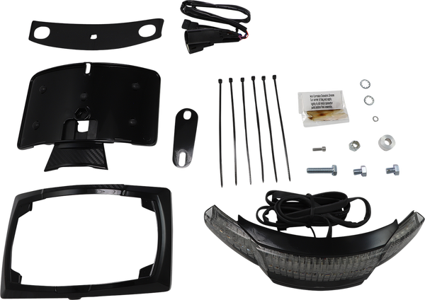 Latitude Taillight And License Plate Mount Black, 4, nordicamoto.ro