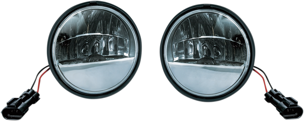 Phase 7 Led Black Headlamp/passing Lamps Clear, 2, nordicamoto.ro