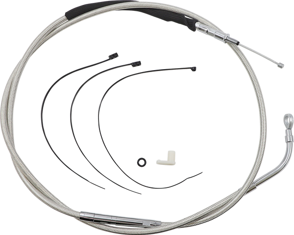 High-efficiency Polished Stainless Clutch Cable Silver, 1, nordicamoto.ro