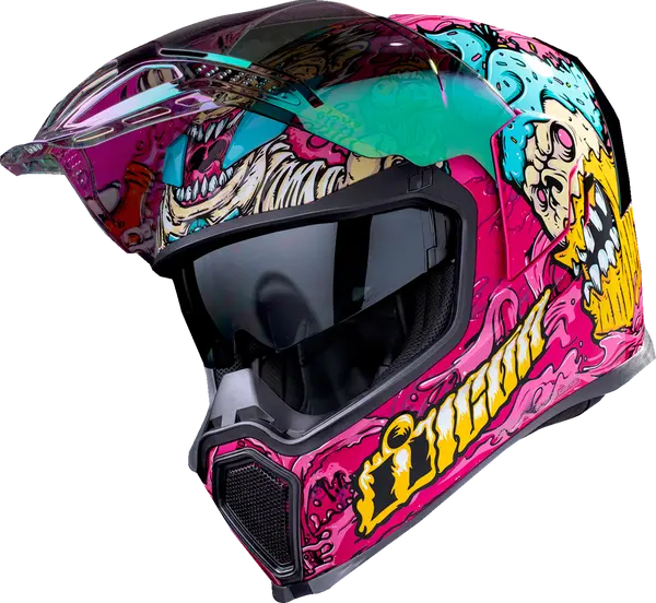 Casca Icon Airflite Snack Attack Mips Green/Pink/Yellow/Blue 2XL, 10, nordicamoto.ro