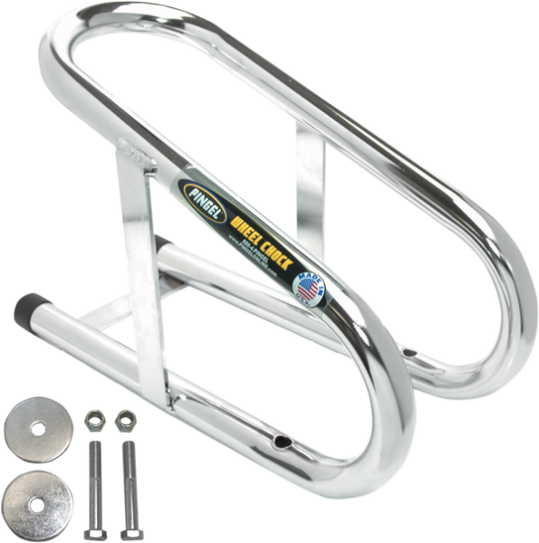Permanent Wheel Chock Chrome, 1, nordicamoto.ro