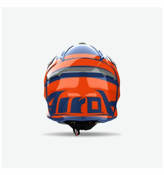 Casca AIROH Aviator Ace 2 Engine Blue/Grey/Orange-3