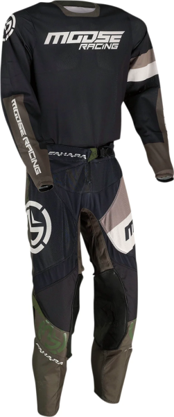 Pantaloni Moose Racing Sahara Black/Green-0