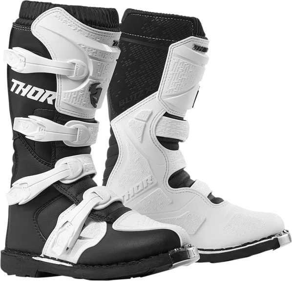 Cizme Damă Thor Blitz XP Black/White 35, 1, nordicamoto.ro
