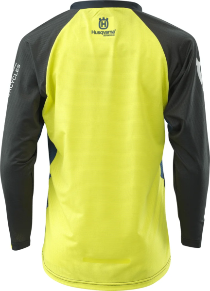 Tricou Copii Husqvarna Railed Blue/Yellow/Black-0