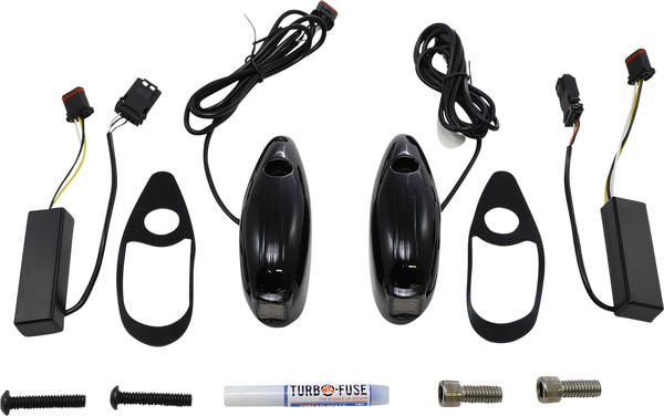 Probeam Road Glide Turn Signals Gloss Black, 5, nordicamoto.ro