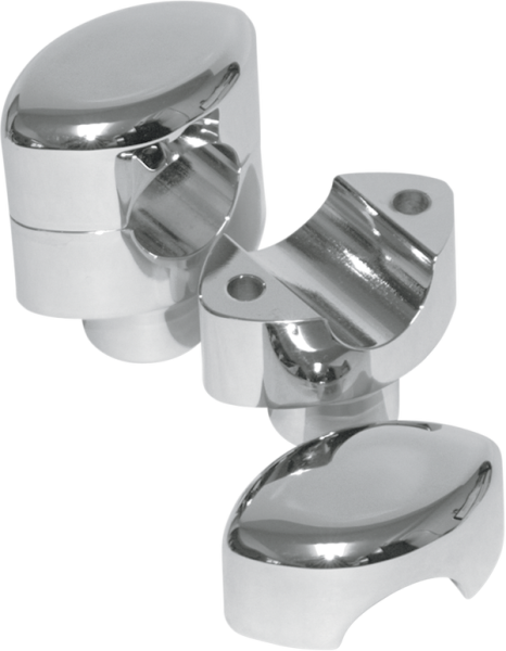 Hefty Handlebar Riser For 1-1/4(r) Handlebars Silver, 1, nordicamoto.ro