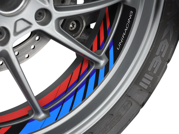 Rim Decal Black, Blue, Red, 1, nordicamoto.ro