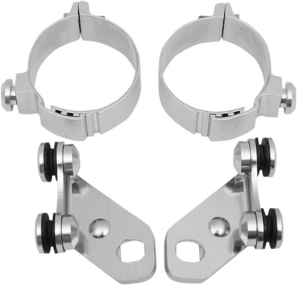 Custom Lower Deflector Mount Kit Silver, 1, nordicamoto.ro