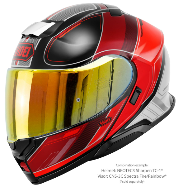 Casca Flip-up SHOEI NEOTEC3 SHARPEN TC-1 Negru/Alb/Rosu XXL-5