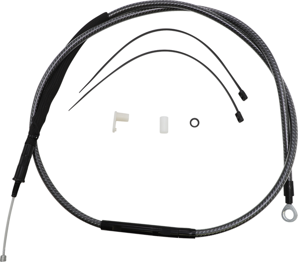 High-efficiency Polished Karbonfibr Clutch Cable Silver, 1, nordicamoto.ro