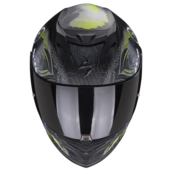 Casca integrala sport/touring SCORPION EXO-520 EVO AIR MELROSE Negru/Galben XXS, 2, nordicamoto.ro