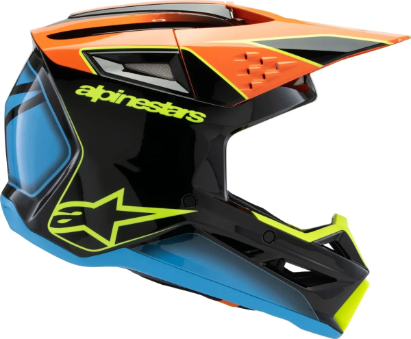Casca Copii Alpinestars S-M3 Fray Black/Blue/Orange/Yellow-0