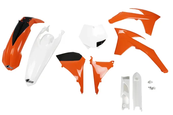 Full Body Replacement Plastic Kit Orange, White