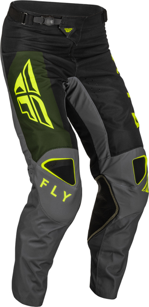 Pantaloni MX Fly Kinetic Jet Negru/Olive/Fluo Galben