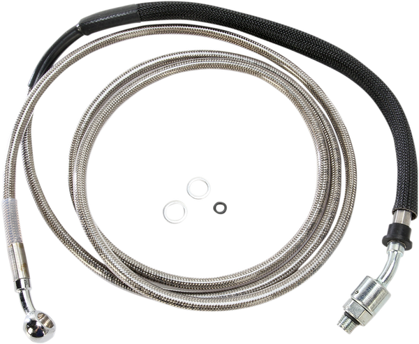 Stainless Steel Hydraulic Clutch Line Clear-coat +254 mm (10''), 1, nordicamoto.ro