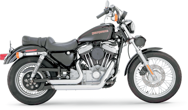 Shortshots Staggered Exhaust System Black, 1, nordicamoto.ro