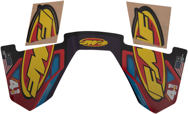 Fmf Exhaust Replacement Decal Black, Red, Yellow 