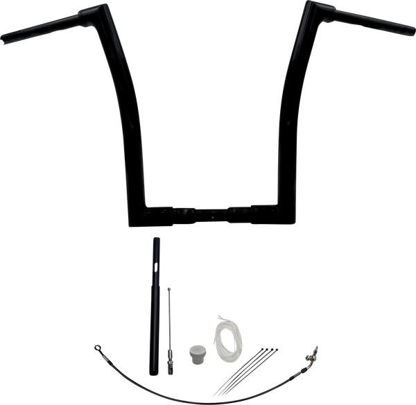 1-1/2(r) Ez Install Flat Top Handlebar Kit Black, 2, nordicamoto.ro