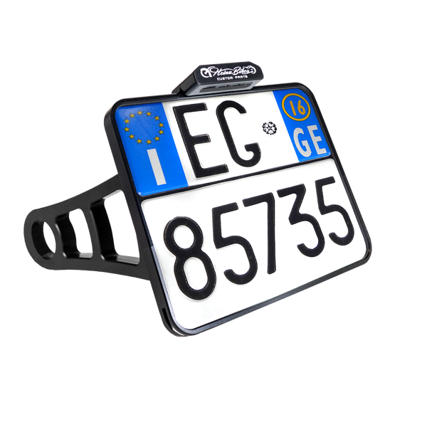 License Plate Side Mounts White, 1, nordicamoto.ro