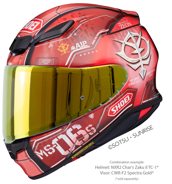 Casca integrala SHOEI NXR2 CHAR`S ZAKU II TC-1 Rosu XXL-5