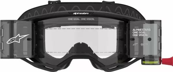 Alpinestars Vision 8 Corp Roll-off Goggle Clear, Black -2