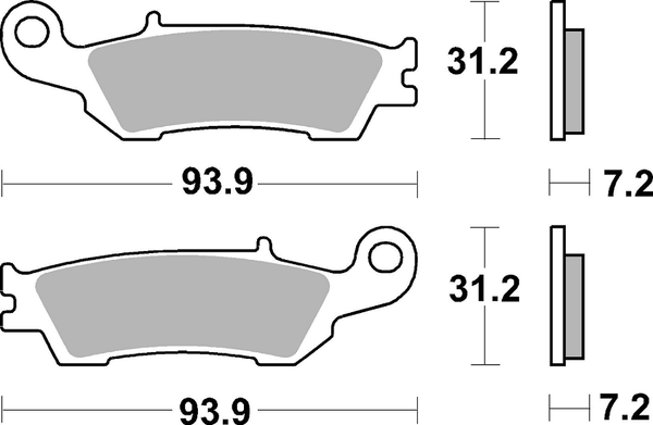 Rsi Offroad Racing Sintered Brake Pads, 2, nordicamoto.ro