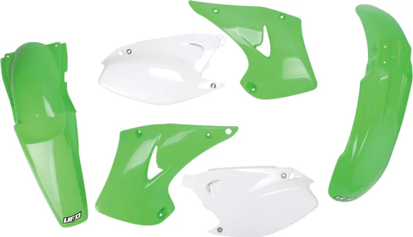 Set complet de piese de schimb din plastic pentru caroserie, verde, alb, 1, nordicamoto.ro