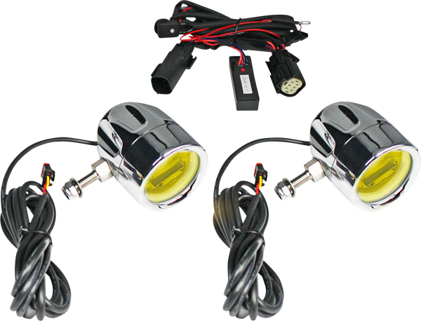 Probeam® Led Halo Fog Lights Chrome, 1, nordicamoto.ro
